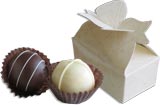 Chocolate wedding favors - beautifully packaged.