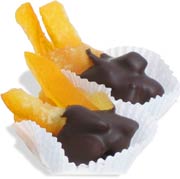 chocolate dipped orange peel