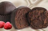 chocolate raspberry truffles